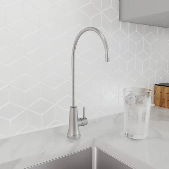 LKAV71FLS Elkay Avado Drinking Water Faucet Lustrous Steel w/71300C WaterSentry® PFAS + Lead + Microplastics NSF/ANSI Certified Filter