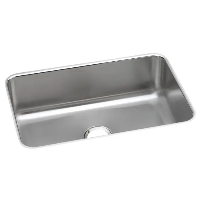 DXUH2416 Dayton® Stainless Steel 26-1/2" x 18-1/2" x 8" Single Bowl Undermount Sink