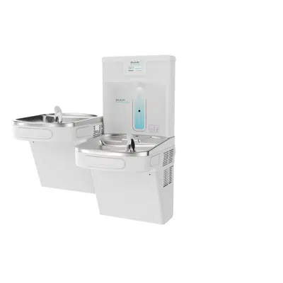 LZSTL8WSAP Elkay Enhanced ezH2O® Bottle Filling Station & Versatile Bi-Level ADA Cooler Refrigerated AP High Cap Lead Red Quick Filter Change图像