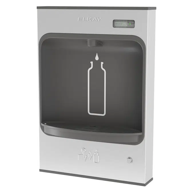 LMASMB Elkay ezH2O®  Mechanical Bottle Filling Station Surface Mount Battery Powered Filtered Non-Refrigerated Stainless