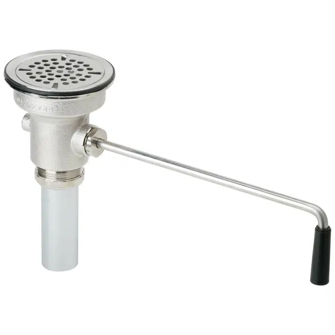LK25RT Elkay 3-1/2 Drain Fitting Rotary Lever Operated with 2" OD Tailpiece