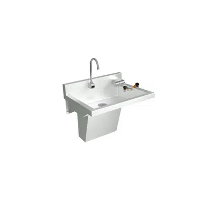 Image for EWSF13022TW Stainless Steel 30" x 22" x 27" Wall Hung ADA Sink Enviro Kit with Eyewash + Faucet + Drain + Mixing Valve + Bluetooth