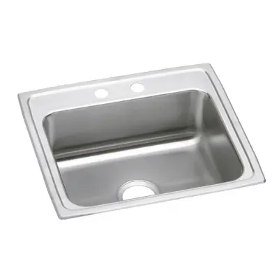 LRAD2219601_4_MR2 Elkay Lustertone® Classic Stainless Steel 22" x 19-1/2" x 6", Single Bowl Drop-in ADA Sink 的圖片