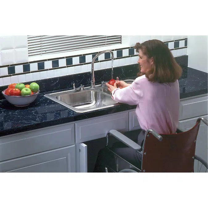 GECR33211_4 Celebrity® Stainless Steel 33" x 21-1/4" x 5-3/8" Equal Double Bowl Drop-in Sink