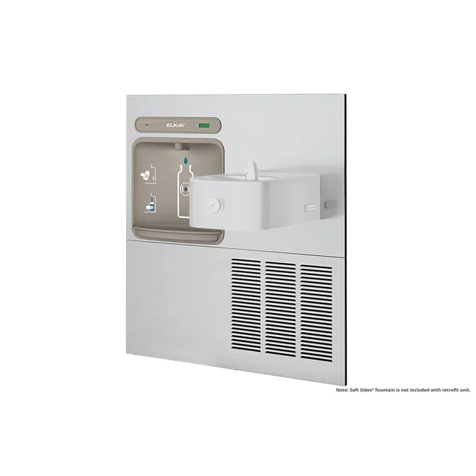 LZWS-ERFP8-RF Elkay ezH2O®  Retrofit Bottle Filling Station for Soft Sides® Fountain Filtered Refrigerated Stainless