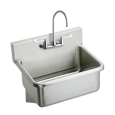 Image for Elkay Stainless Steel 25" x 19.5" x 10-1/2", Wall Hung Single Bowl Hand Wash Sink Kit