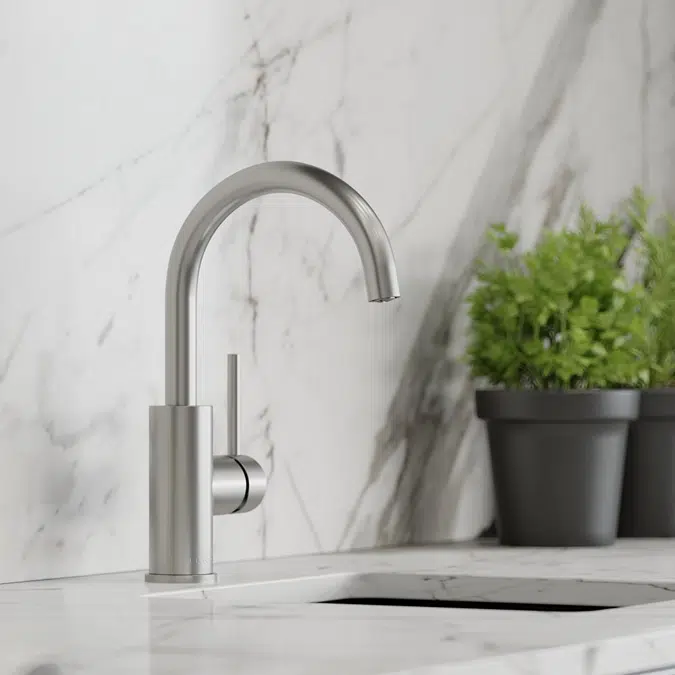 LKAV3021LS Elkay Avado® Single Hole Bar Faucet with Lever Handle Lustrous Steel