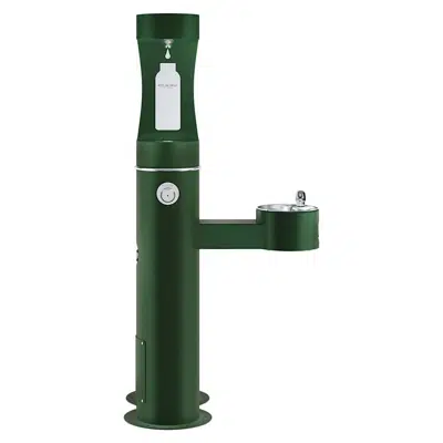 Image for LK4420BF1UDBEVG_BLU_BLK_GRY Outdoor ezH2O®  Upper Bottle Filling Station Bi-Level Pedestal with Pet Station Non-Filtered Non-Refrigerated