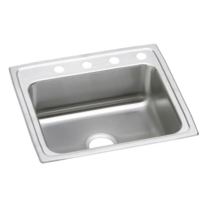 LRAD2521551_4_MR2 Lustertone® Classic Stainless Steel 25" x 21-1/4" x 5-1/2" Single Bowl Drop-in ADA Sink