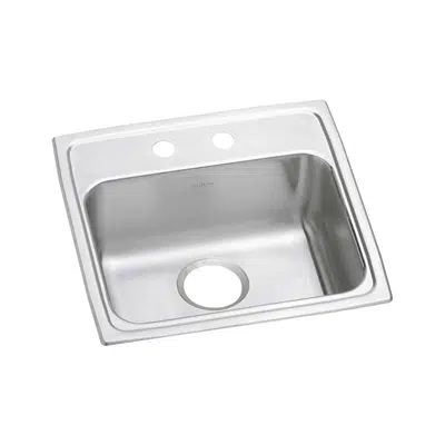 Image for Elkay Lustertone Classic Stainless Steel 19-1/2" x 19" x 5-1/2", 2-Hole Single Bowl Drop-in ADA Sink