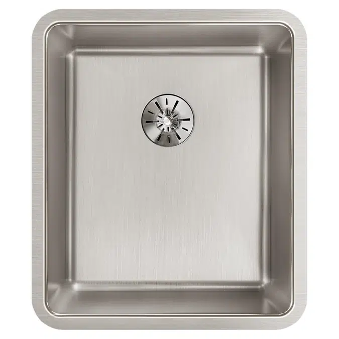 ELUHH1316TPD Lustertone Iconix® 16 Gauge Stainless Steel, 16" x 18-1/2" x 8" Single Bowl Undermount Sink with Perfect Drain®