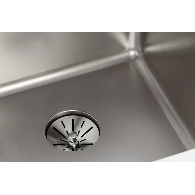 ELUHH1316TPD Lustertone Iconix® 16 Gauge Stainless Steel, 16" x 18-1/2" x 8" Single Bowl Undermount Sink with Perfect Drain®