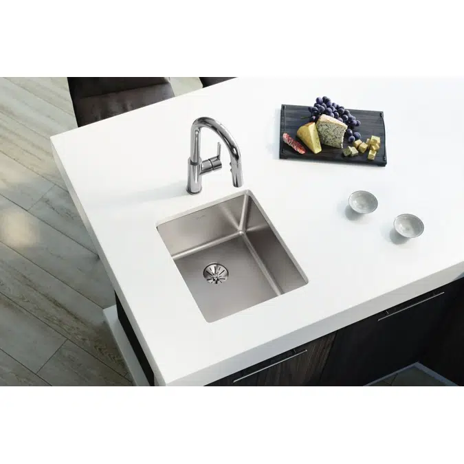 ELUHH1316TPD Lustertone Iconix® 16 Gauge Stainless Steel, 16" x 18-1/2" x 8" Single Bowl Undermount Sink with Perfect Drain®