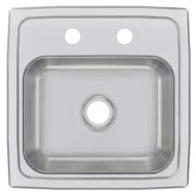 imagen para BPSR151_3 Celebrity® Stainless Steel 15" x 15" x 6-1/8" Single Bowl Drop-in Bar Sink w/Center Drain
