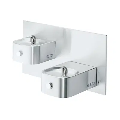 afbeelding voor EDFP217FPK Elkay Soft Sides Bi-Level Fountain Non-Filtered Non-Refrigerated Freeze Resistant Stainless