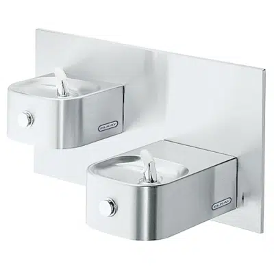 imagem para EDFP217FPK Elkay Soft Sides® Bi-Level Fountain Non-Filtered Non-Refrigerated Freeze Resistant Stainless