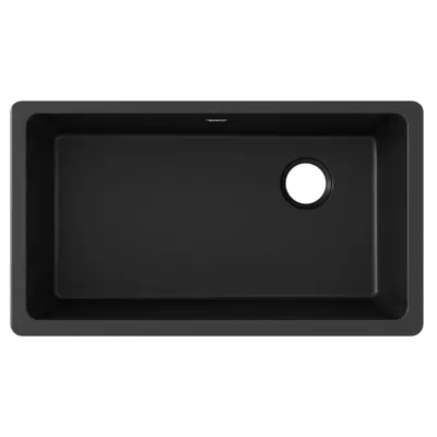 รูปภาพสำหรับ ELGU13322GT0_GS_MB_WH Quartz Classic® 33" x 18-3/4" x 9-1/2" Single Bowl Undermount Sink