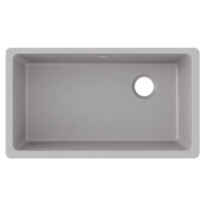ELGU13322GT0_GS_MB_WH Quartz Classic® 33" x 18-3/4" x 9-1/2" Single Bowl Undermount Sink
