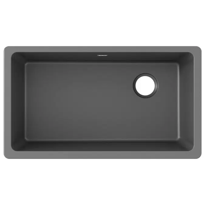 ELGU13322GT0_GS_MB_WH Quartz Classic® 33" x 18-3/4" x 9-1/2" Single Bowl Undermount Sink