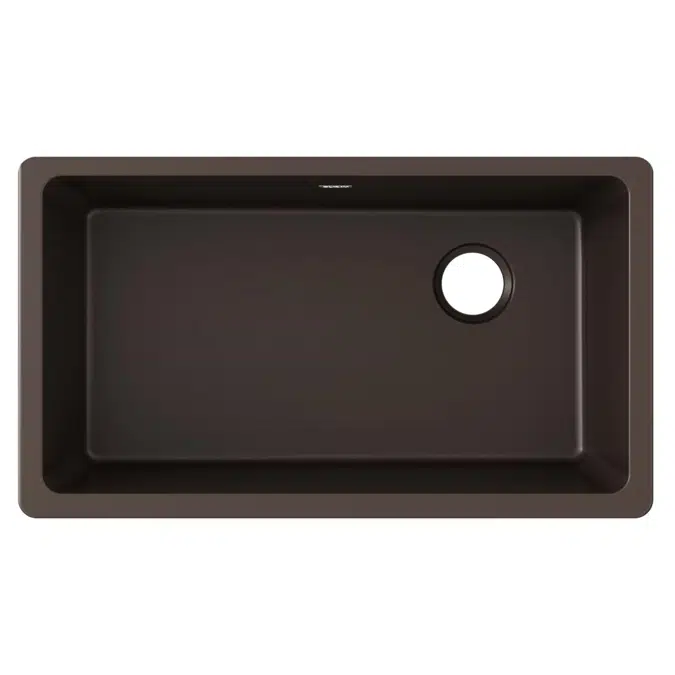 ELGU13322GT0_GS_MB_WH Quartz Classic® 33" x 18-3/4" x 9-1/2" Single Bowl Undermount Sink