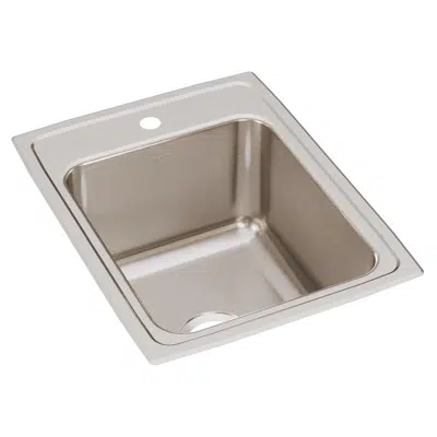 DLR1722101_3_MR2 Lustertone® Classic Stainless Steel 17" x 22" x 10-1/8" Single Bowl Drop-in Sink图像