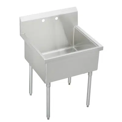 SS81362 Elkay Sturdibilt® Stainless Steel 39" x 27-1/2" x 14" Floor Mount Single Compartment Scullery Sink图像