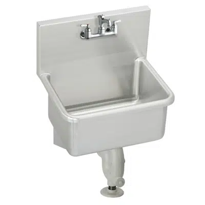 Image for ESSB2319C Elkay Stainless Steel 23" x 18-1/2" x 12 Wall Hung Service Sink Kit w/Faucet w/3" Bucket Hook Spout and P-trap