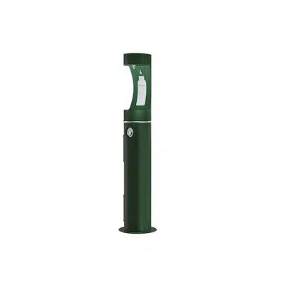 LK4400BFEVG Elkay Outdoor ezH2O Bottle Filling Station Pedestal, Non-Filtered Non-Refrigerated Evergreen图像