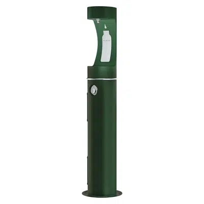 LK4400BFEVG Elkay Outdoor ezH2O®  Bottle Filling Station Pedestal Non-Filtered Non-Refrigerated Evergreen图像