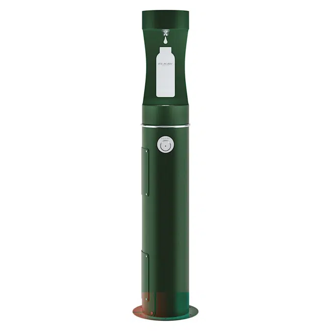 LK4400BFEVG Elkay Outdoor ezH2O®  Bottle Filling Station Pedestal Non-Filtered Non-Refrigerated Evergreen