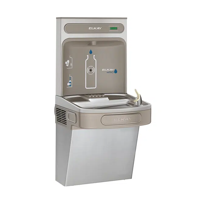 EZS8WSSK Elkay ezH2O Bottle Filling Station with Single ADA Cooler, Non-Filtered Refrigerated Stainless