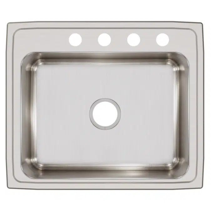 LR25211_4_MR2 Lustertone® Classic Stainless Steel 25" x 21-1/4" x 7-7/8" Single Bowl Drop-in Sink