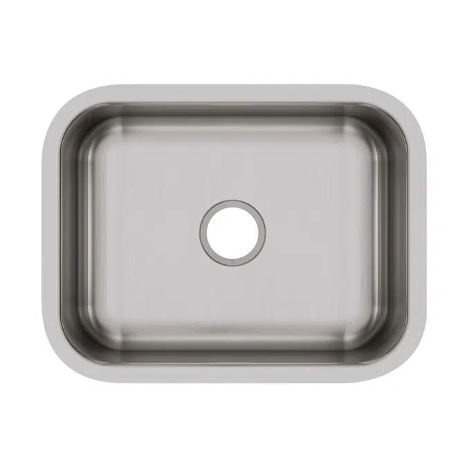 DXUH2115 Dayton® Stainless Steel 23-1/2" x 18-1/4" x 8" Single Bowl Undermount Sink