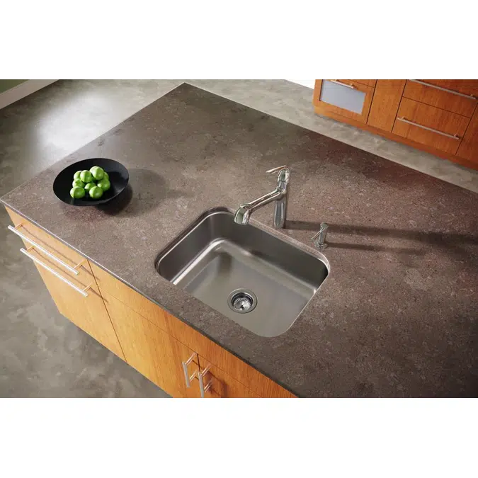 DXUH2115 Dayton® Stainless Steel 23-1/2" x 18-1/4" x 8" Single Bowl Undermount Sink