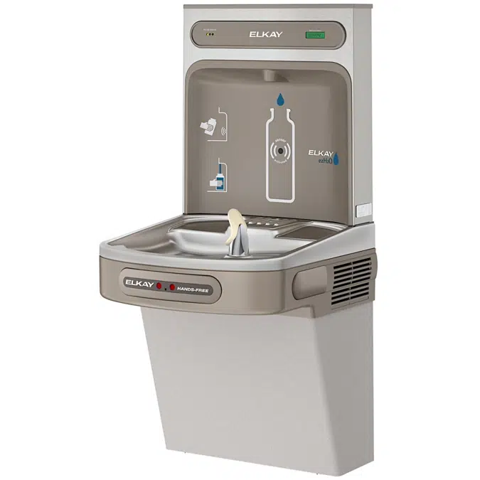 LZO8WSLK_SK ezH2O®  Bottle Filling Station with Single ADA Cooler Hands Free Activation Refrigerated Stainless