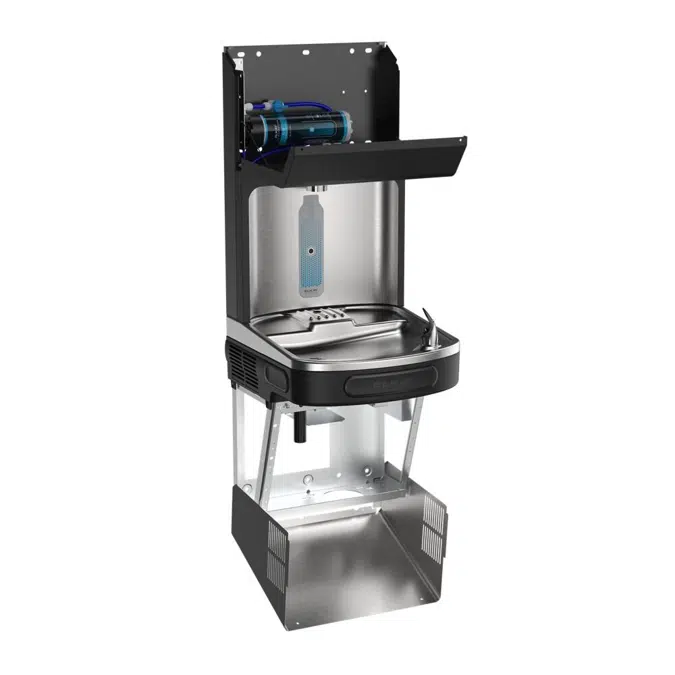 LZSDWSBPRO Elkay® Pro Filtration™ Bottle Filling Station & Single ADA Cooler - Black