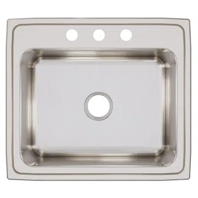 Image for DLR2522101_4_MR2 Lustertone® Classic Stainless Steel 25" x 22" x 10-3/8" Single Bowl Drop-in Sink
