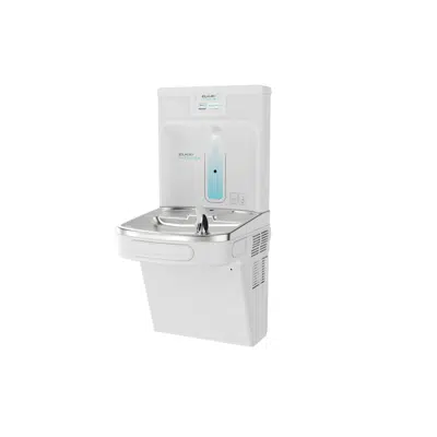 LZS8WSAP Elkay Enhanced ezH2O®  Bottle Filling Station & Single ADA Cooler Refrigerated Arctic White High Capacity Lead Reduction Quick Filter Change图像