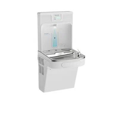 Image for LZS8WSAP Elkay Enhanced Filtered Bottle Filling Station & Single ADA Cooler Arctic White Lead Reduction Drop Down Wrapper