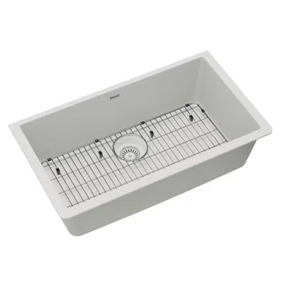 รูปภาพสำหรับ ELGRU13322GT0C_MB0C_WH0C Quartz Classic® 33" x 18-7/16" x 9-7/16" Single Bowl Undermount Sink Kit