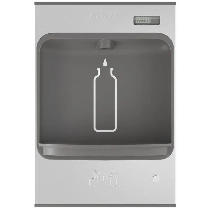 EMASMB Elkay ezH2O®  Mechanical Bottle Filling Station Surface Mount Battery Powered Non-Filtered Non-Refrigerated Stainless