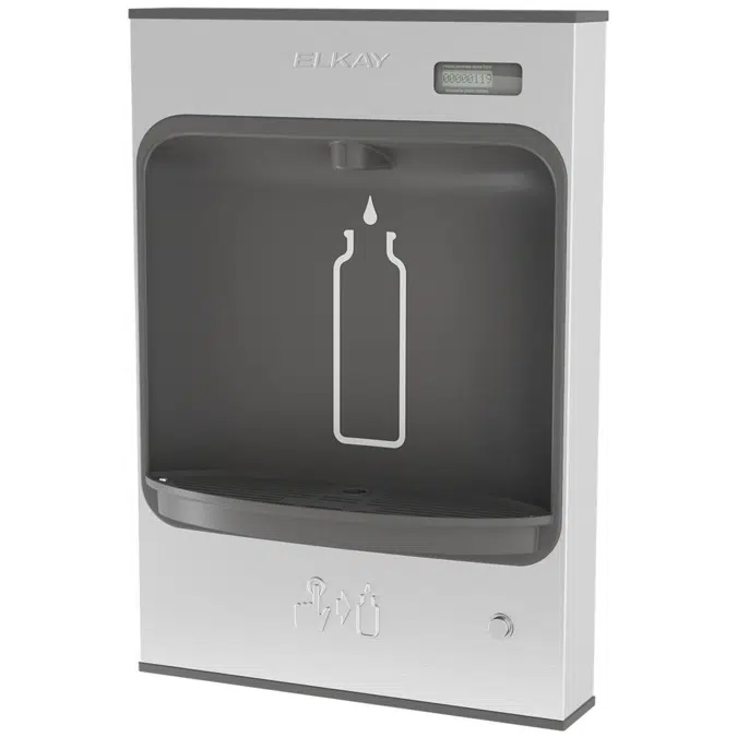EMASMB Elkay ezH2O®  Mechanical Bottle Filling Station Surface Mount Battery Powered Non-Filtered Non-Refrigerated Stainless