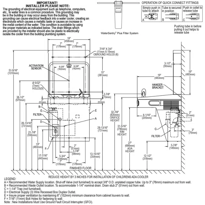 LZS8WSSP Elkay Enhanced Bottle Filler & Single ADA Cooler Refrigerated Stainless High Capacity Lead Drop Down Wrapper