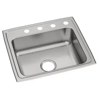 PSR22194 Elkay Celebrity® Stainless Steel 22" x 19-1/2" x 7-1/8" 4-Hole Single Bowl Drop-in Sink için görüntü