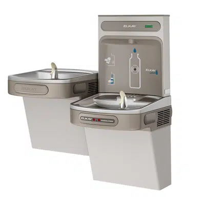 Image for EZOTL8WSSK_LK ezH2O®  Bottle Filling Station with Bi-Level ADA Cooler Hands Free Activation Non-Filtered Refrigerated Stainless
