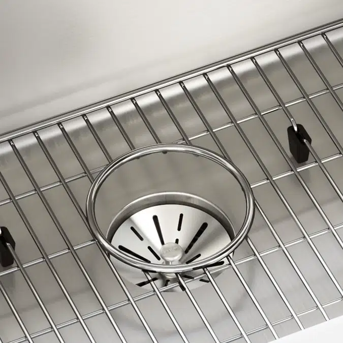ELUHH3017TPDBG Lustertone Iconix® 16 Gauge Stainless Steel 32-1/2 x 19-1/2" x 9" Single Bowl Undermount Sink Kit with Perfect Drain®