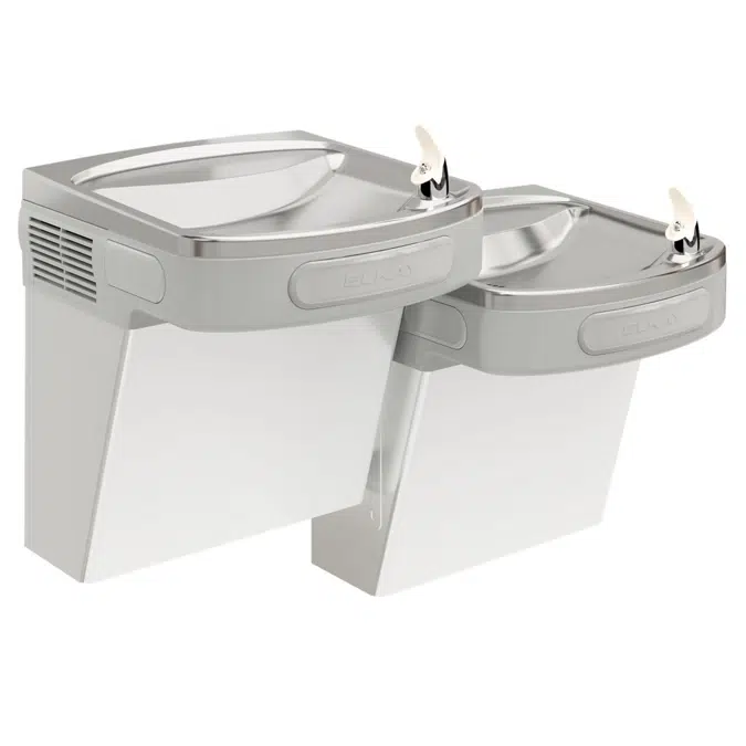 EZSTL8SCElkay Versatile Wall Mount Bi-level ADA Cooler Non-filtered Refrigerated Stainless