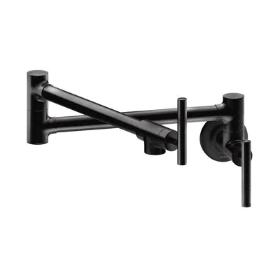 Image pour LKAV4091MBElkay Avado Wall Mount Single Hole Pot Filler Kitchen Faucet with Lever Handles Matte Black