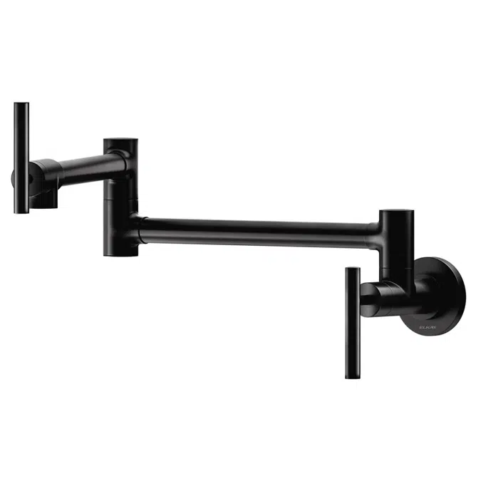 LKAV4091MB Elkay Avado® Wall Mount Single Hole Pot Filler Kitchen Faucet with Lever Handles Matte Black