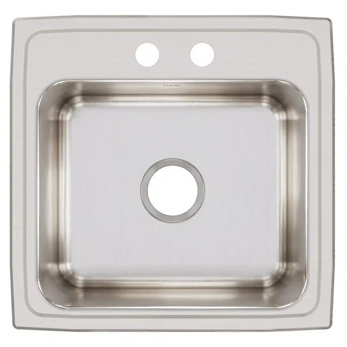 DLR1919101_3_MR2 Lustertone® Classic Stainless Steel 19-1/2" x 19" x 10-1/8" Single Bowl Drop-in Laundry Sink